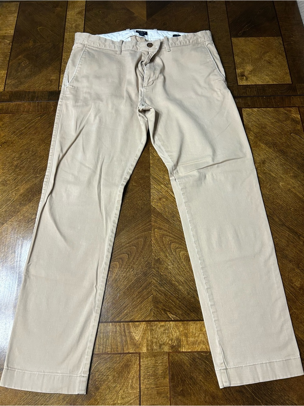 J. Crew Men's Slim Straight Chino Jeans in Beige